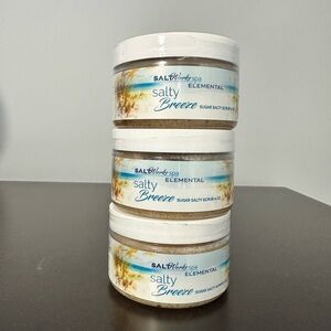 Salt Works Spa Salty Breeze Sugar Salty Scrub 4oz New & Sealed - Lot of 3